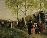 Idylle Paintings - Idylle by Max Volkhart